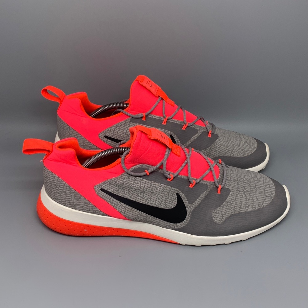 Nike CK Racer Grey Bright Crimson Running Shoes 916780-002 Men’s Sz 13‎
